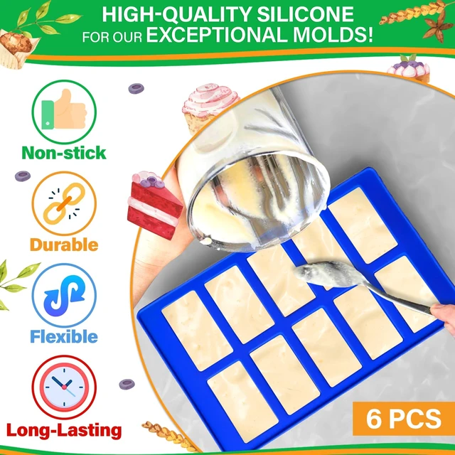 Alt view image 3 of 7 - 6 Pcs Robot and Bricks Silicone Molds for Chocolate and Candy