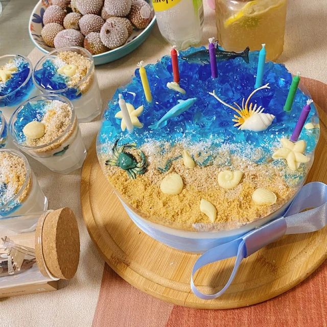 Alt view image 5 of 7 - 3 PCS Marine Theme Cake Fondant Silicone Mold Seashell Conch Starfish Coral Baking Molds for DIY Cake Decoration Chocolate Candy Polymer Clay Crafting Projects