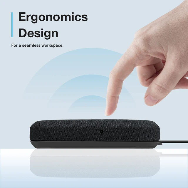 Alt view image 5 of 7 - USB Speakerphone, Conference Computer Speakers with Microphone for Home Office Calls, 360 Degree Enhanced Voice Pickup, Noise Reduction, Echo Cancellation, Compatible with Zoom, Teams, Skype