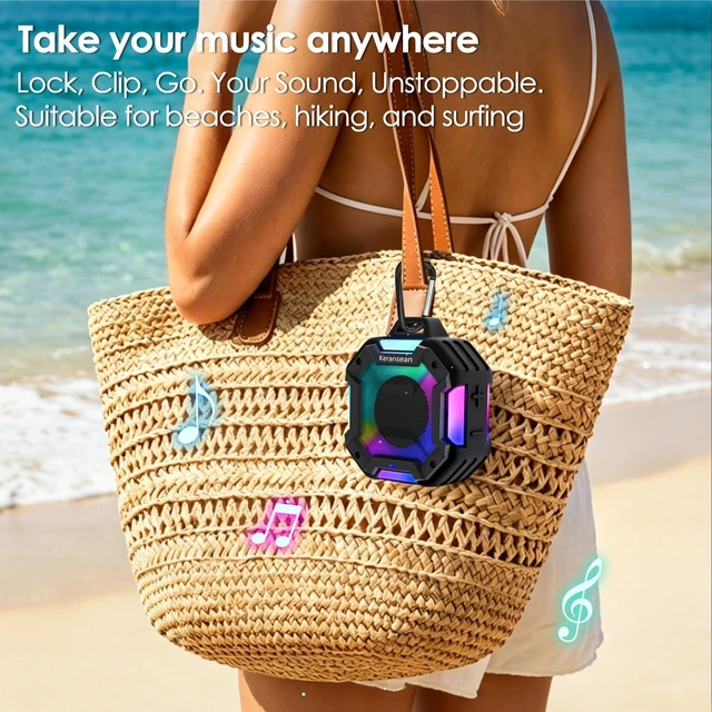 Alt view image 4 of 7 - Shower Speaker Bluetooth 5.4, IPX7 Waterproof Portable Bluetooth Speaker