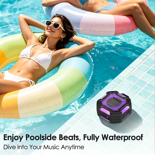 Alt view image 6 of 7 - Shower Speaker Bluetooth 5.4, IPX7 Waterproof Portable Bluetooth Speaker