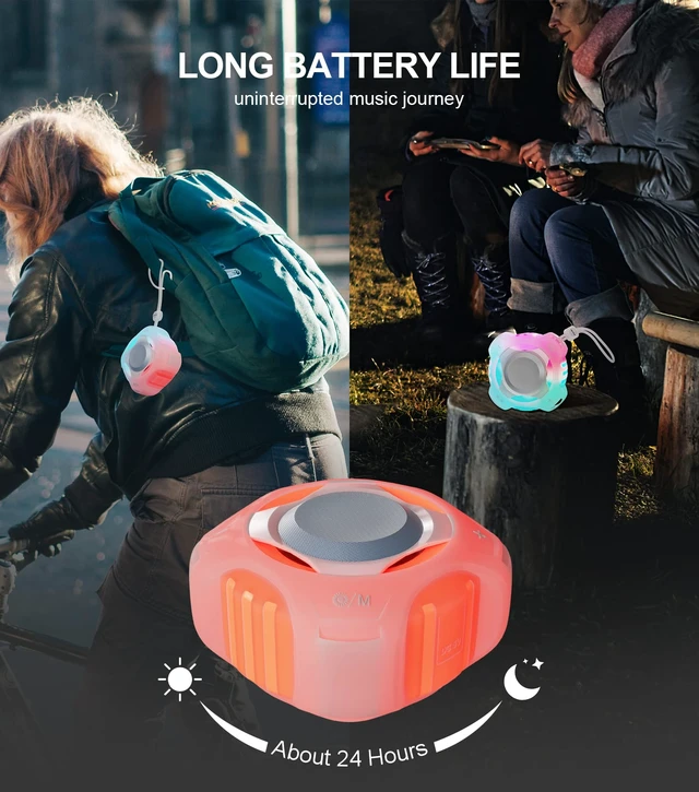 Alt view image 5 of 7 - comiso Bluetooth Shower Speaker, IPX7 Waterproof Speaker with Robust Bass