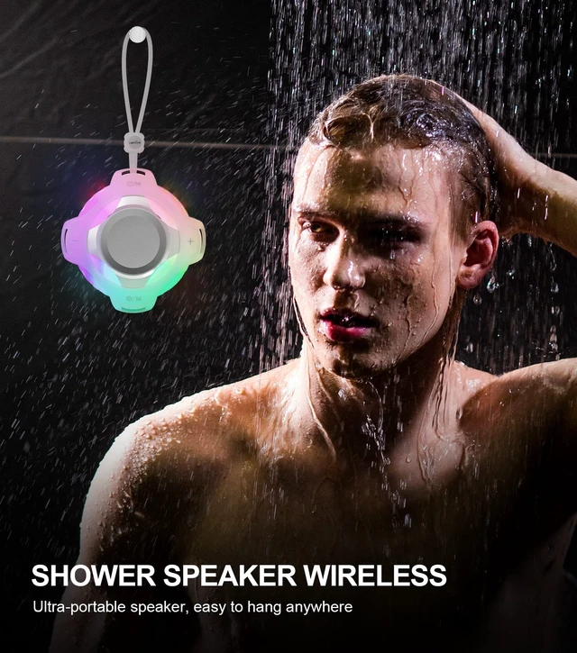 Alt view image 6 of 7 - comiso Bluetooth Shower Speaker, IPX7 Waterproof Speaker with Robust Bass