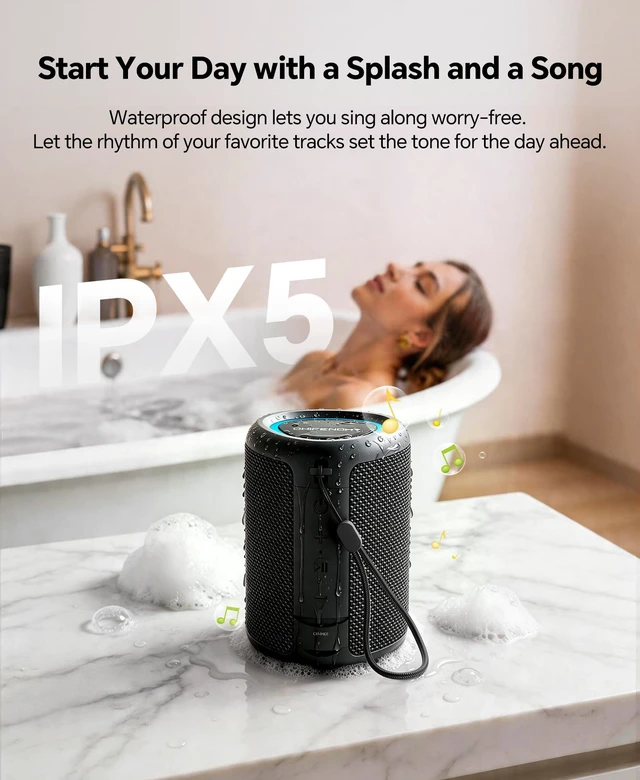 Alt view image 5 of 7 - Portable Bluetooth Speaker Gift Ideas: Outdoor Travel Essentials Waterproof