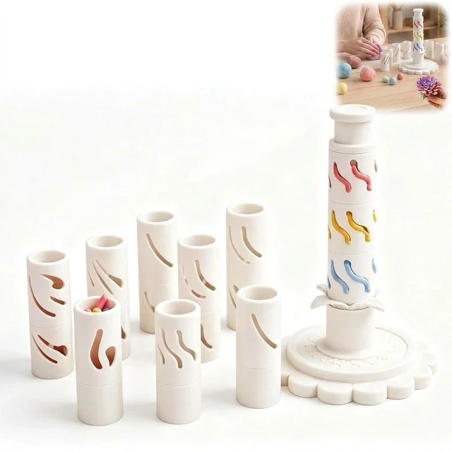 Main image of Modular Clay Bloom Maker,DIY Flower Shaping Tool