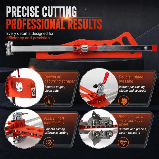 Alt view image 2 of 7 - Foldable Drywall Cutting Tool Kit,0.59"-23.62" Cutting Range Drywall Cutter
