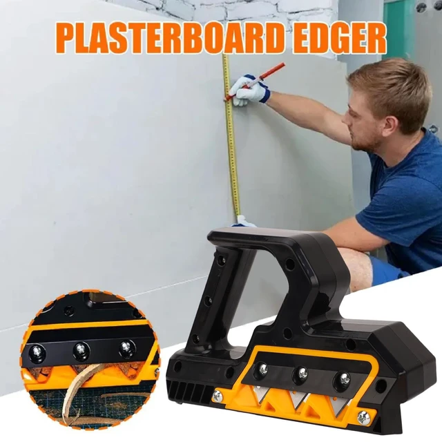 Alt view image 7 of 7 - Professional Plasterboard Fast Drywall Chamfer Tool with 10 Blades for Precise 45° Angle Cutting Woodworking and DIY Projects ABS Material
