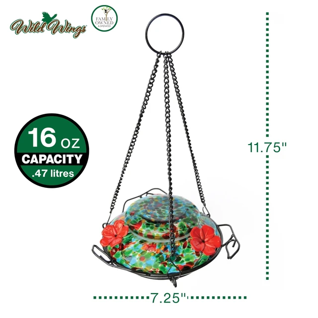 Alt view image 2 of 6 - Nature's Way Brid Products WWGHF1 Top Fill Hummingbird Feeder