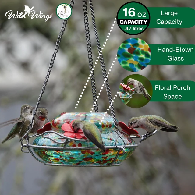 Alt view image 3 of 6 - Nature's Way Brid Products WWGHF1 Top Fill Hummingbird Feeder