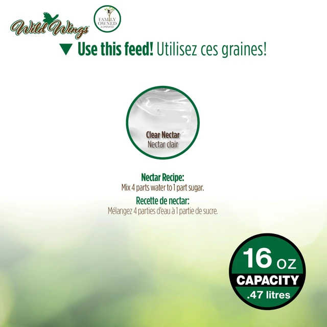 Alt view image 6 of 6 - Nature's Way Brid Products WWGHF1 Top Fill Hummingbird Feeder
