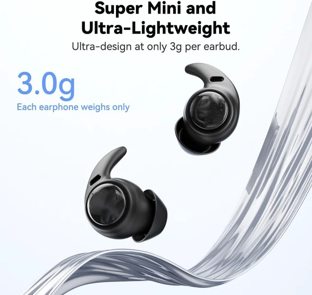 Alt view image 6 of 7 - NE76 Sleep Earbuds, Ultra-Mini Side Sleeper Earbuds 3g with ENC Mic, AI Translation Earbuds Real Time, 150-Language Translator, Bluetooth 6.0 Wireless Headphones for Travel & Busines, 8H