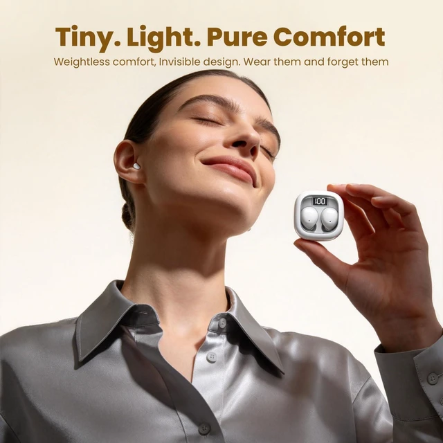 Alt view image 5 of 7 - Invisible Mini Sleep Earbuds Ear Buds for Side Sleepers Sleeping, Small Ears Canals Women Wireless Bluetooth Low Profile Smallest Disgused Tiny Micro Discreet Hidden Earbuds Headphones for Work