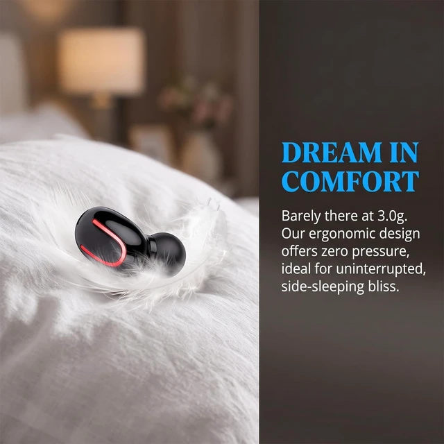 Alt view image 2 of 7 - Sleep Invisible Wireless Noise Cancelling Earbuds for Side Sleepers