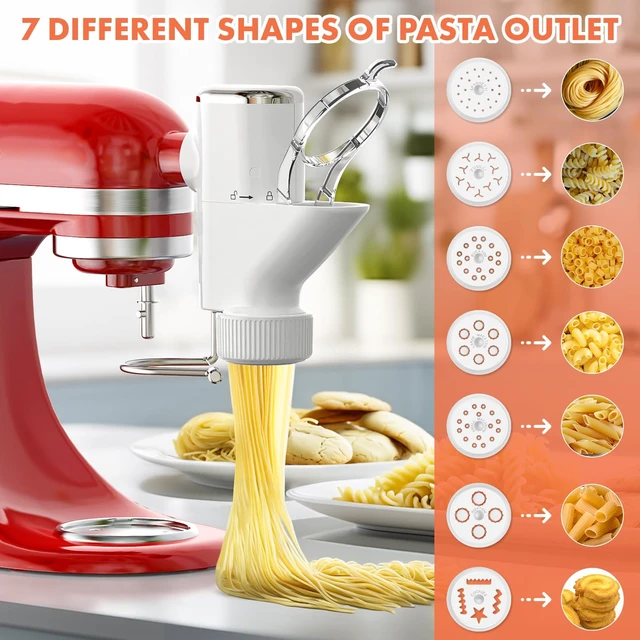 Alt view image 2 of 7 - COFUN Gourmet Pasta Press Attachment for KitchenAid Stand Mixer