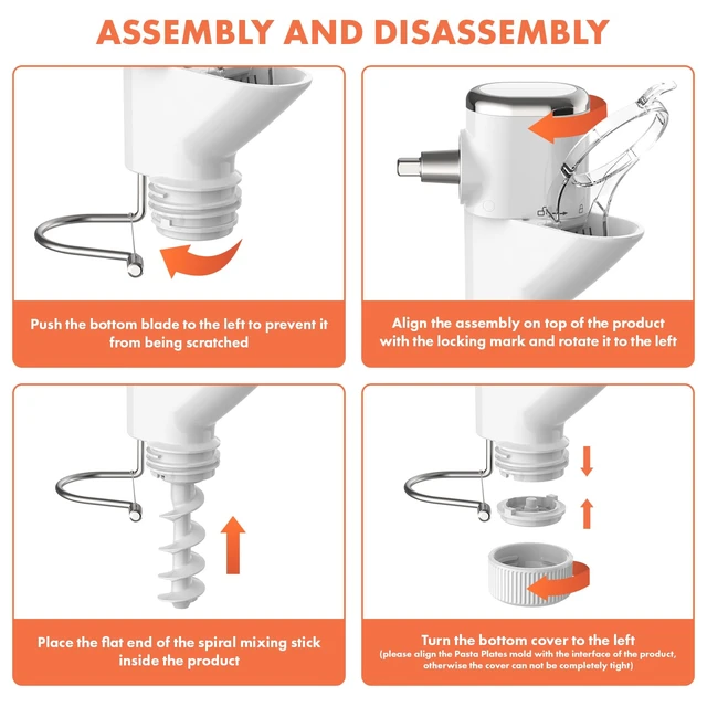 Alt view image 3 of 7 - COFUN Gourmet Pasta Press Attachment for KitchenAid Stand Mixer
