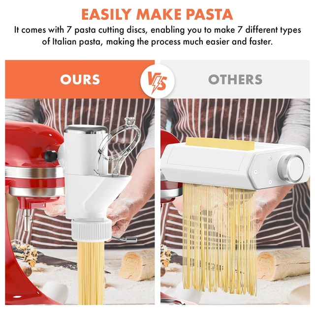 Alt view image 4 of 7 - COFUN Gourmet Pasta Press Attachment for KitchenAid Stand Mixer