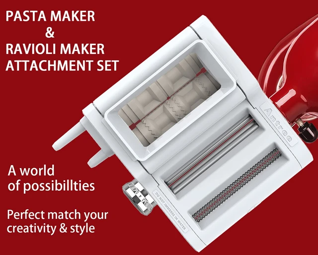 Alt view image 5 of 6 - Antree 3-1 Ravioli & Pasta Roller / Cutter Attachment for KitchenAid Mixers
