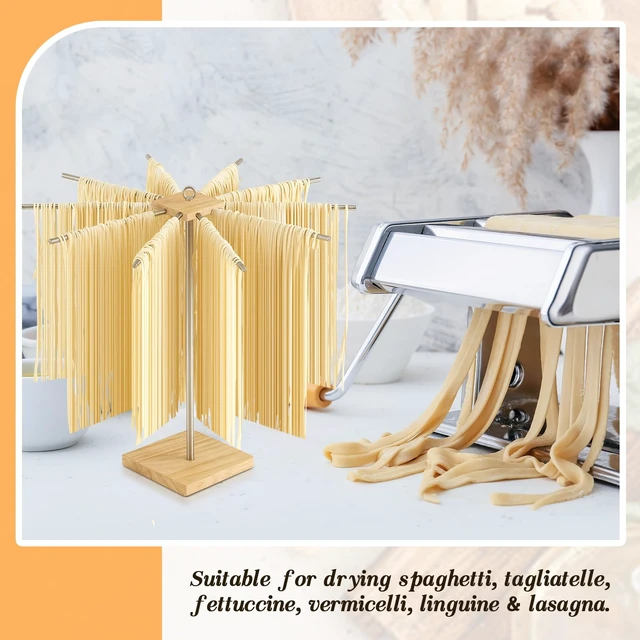 Alt view image 7 of 7 - Tioncy 13 Pcs Pasta Making Tool Include Stainless Steel Pasta Drying Rack