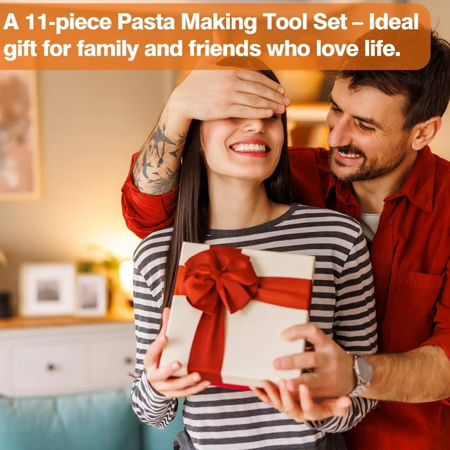 Alt view image 7 of 7 - TREWAVE 11 Pcs Pasta Making Tools Set, Homemade Pasta Making Kit
