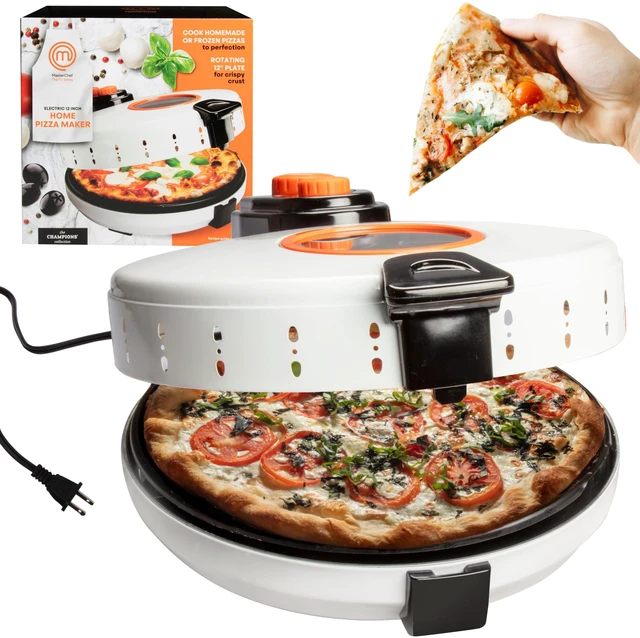 Main image of MasterChef Electric 12" Pizza Maker, Homemade Calzones Quesadillas Cookies