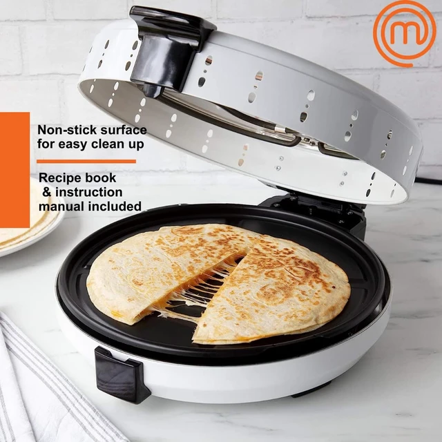 Alt view image 4 of 7 - MasterChef Electric 12" Pizza Maker, Homemade Calzones Quesadillas Cookies