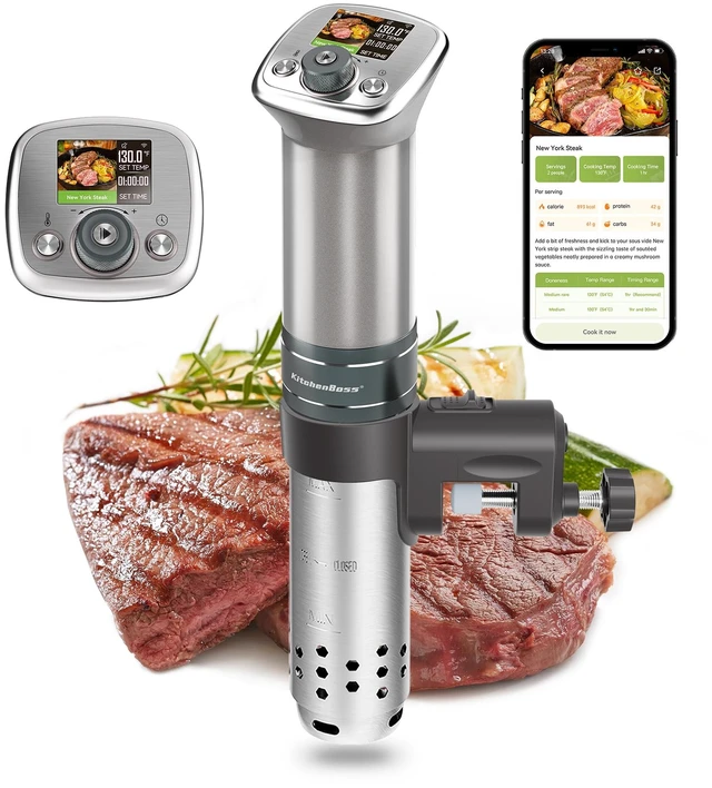 Main image of KitchenBoss WiFi Sous Vide Cooker Ultra-quiet 1100W Sous Vide G320PS