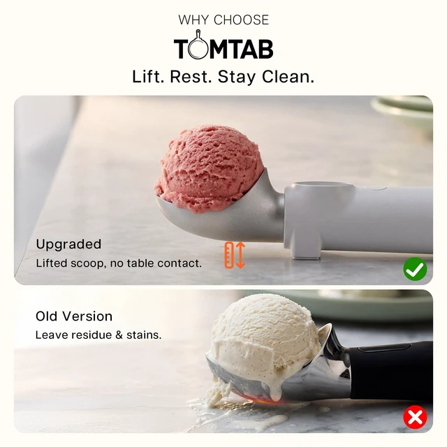 Alt view image 3 of 7 - Heated Ice Cream Scoop, Rechargeable Electric Ice Cream Scooper with Smart / Dynamic Display, 3-Level Heat (120-160), IP67, Effortless Serving for Senior & Weak Hands
