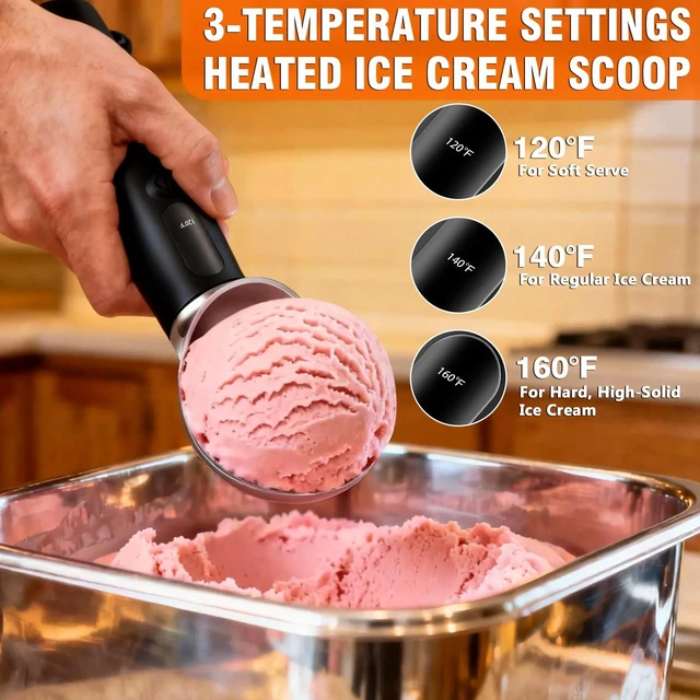 Alt view image 2 of 7 - Christmas White Elephant Gifts for Women Men Friend, Heated Ice Cream Scoop