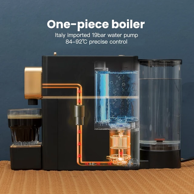 Alt view image 6 of 7 - cutesun Mini Espresso Machine for Nespresso OriginalLine Capsules, Black