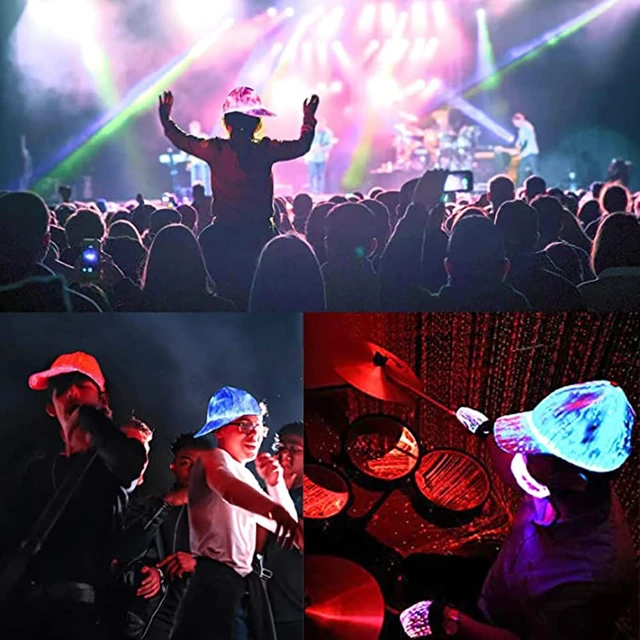 Alt view image 5 of 7 - PIXIADORE LED Cap Luminous Baseball Hat 7 Colors Glow Hat for Men Women USB Charging Light up Caps for Party Club