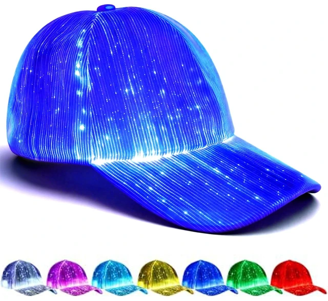 Main image of LED Light Up Hat, Glow in The Dark Hat, Party Cap for Men Women