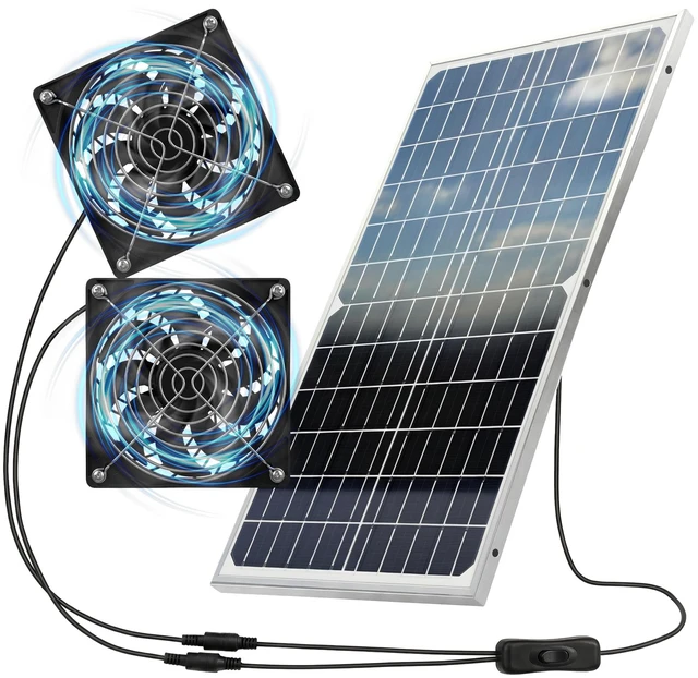 Main image of Solar Powered Fan Kit for Chicken Coop Ventilation