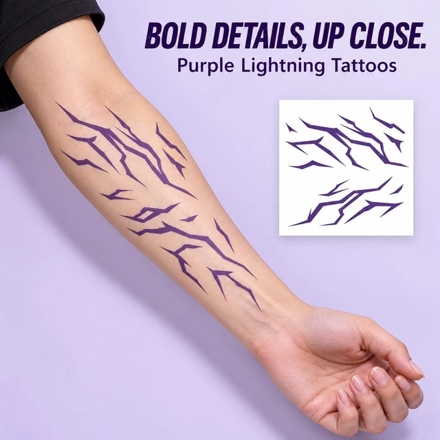 Alt view image 3 of 7 - Kpop Outfits, K-Style Demon Mark Tattoos (8Sheets)