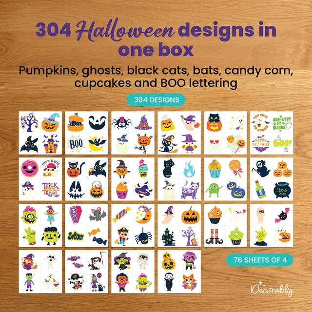 Alt view image 3 of 7 - Decorably 304 Temporary Glow in The Dark Halloween Tattoos