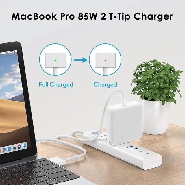Alt view image 7 of 7 - Replacement Mac Book Pro Charger 85W T-Tip Mac Charger Compatible with Mac Book Pro 17/15/13 Inch and Mac Book Air 15/13 Inch Between 2012-2017