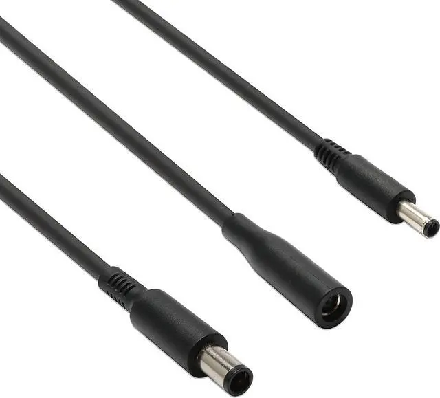 Alt view image 2 of 7 - 130W Laptop Charger Compatible with  XPS 15 Inspiron 7559 Precision 5510 Docking Station Power Cord PA-4E (2Tips 7.4 and 4.5mm)