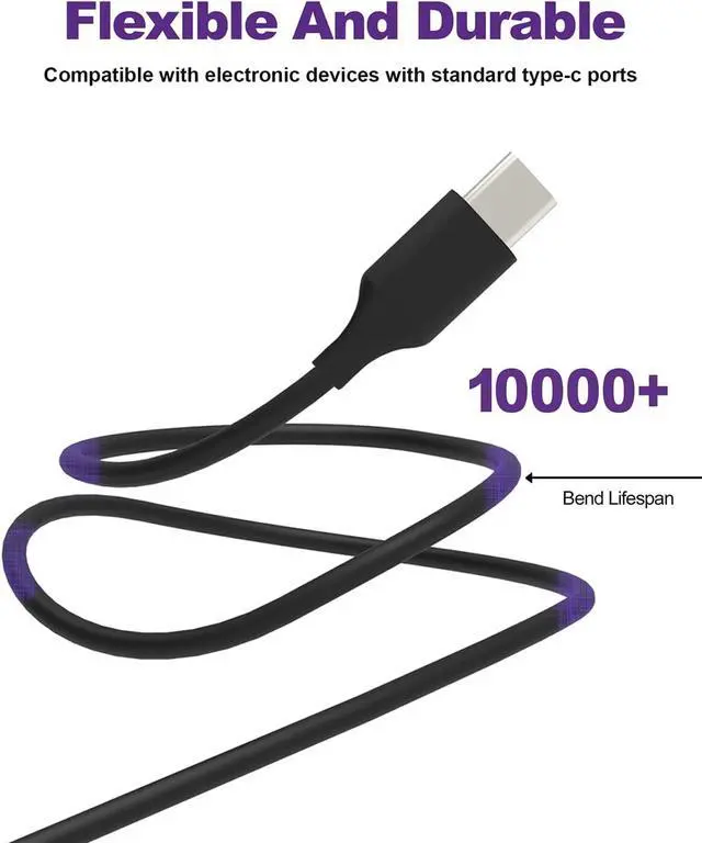 Alt view image 5 of 7 - 45W USB Type C Laptop Charger Fit for Samsung Chromebook 4 4+ Plus XE310XBA XE350XBA XE513C24 XE520QAB XE521QAB W16-030N1A PA-1300-87 Laptop Power Supply Adapter Cord
