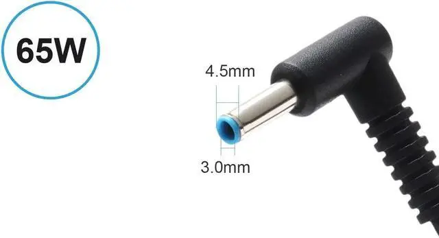 Alt view image 5 of 6 - New 19.5V 65W 45W Laptop Charger for HP Stream 11 13 14, Probook 430 440 450 455 470 640, Elitebook 745 820 830 840 850 Chromebook, Pavillion, Envy, Spectre and More Hp AC Adapter Power Supply