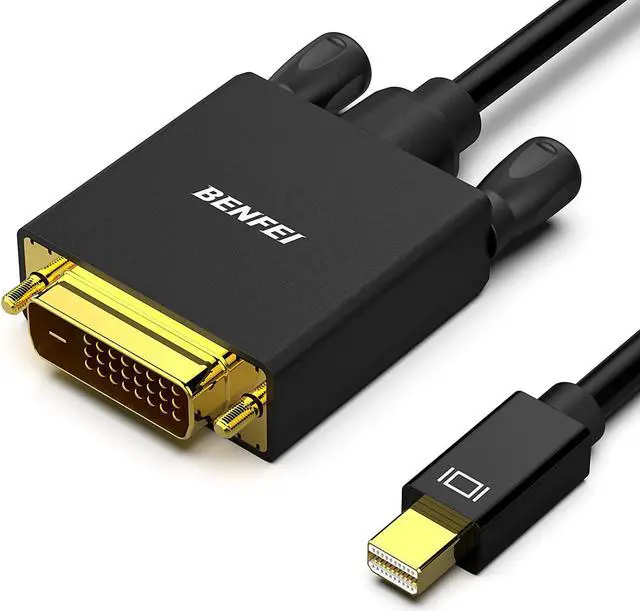 Main image of Mini DisplayPort to DVI Cable, Benfei Mini DisplayPort to DVI 10 Feet Cable (Thunderbolt 2 Compatible) with MacBook Air/Pro, Surface Pro/Dock, Monitor, Projector