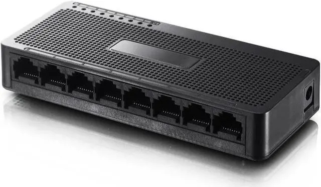 Main image of ST3108S 8 Port 10/100Mbps Fast Ethernet Switch | Desktop Ethernet Splitter, Ethernet Hub, Plug and Play, Traffic Optimization Auto-Negotiation RJ45 Ports with Compact Design