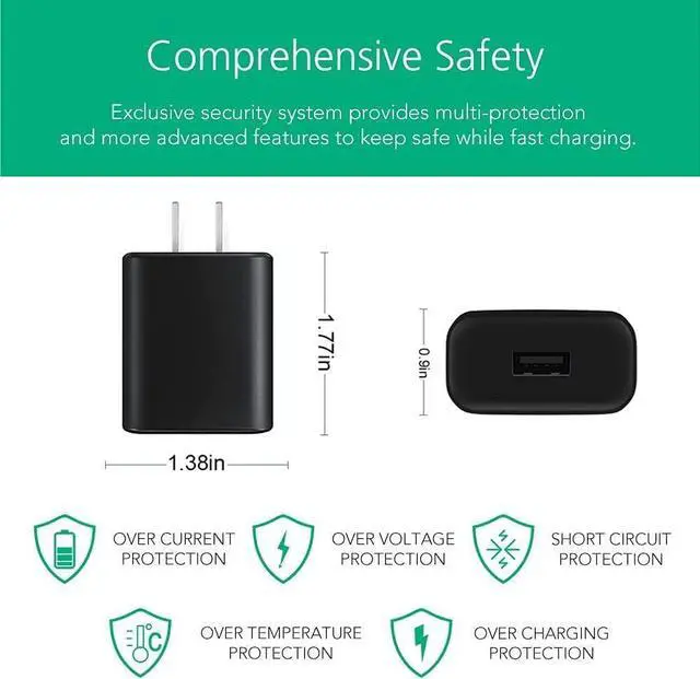 Alt view image 5 of 7 - Blu Android Phone Charger, 5V USB C Wall Charger Adapter Fast Charging for Blu View 3, View 2, M8l, M10l, G9, G90 Pro, G91 Max, G91 Pro, G91S, G50 MEGA, G70, VIVO XI Smartphones 5ft Charge Cable Cord