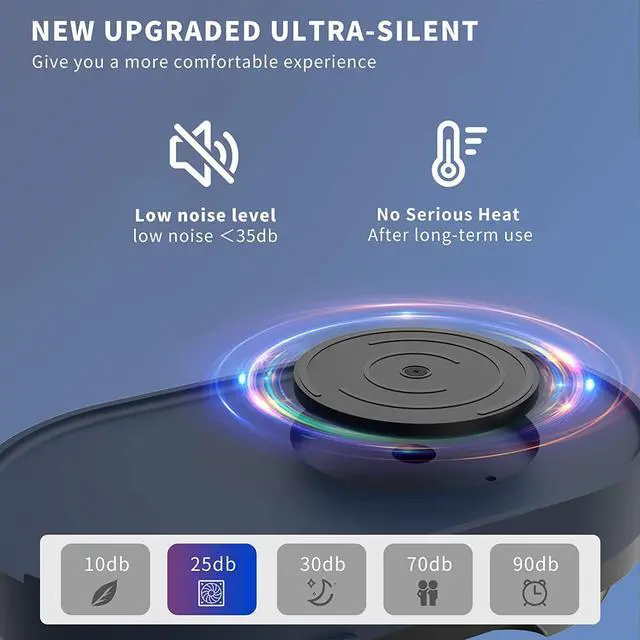 Alt view image 4 of 6 - Mouse Jiggler, Undetectable Mouse Mover Device Wiggler Shaker with Drive Free USB Cable and 5V1A Adapter, Moves Mouse Automatically, Keep PC Screen Active, Blue