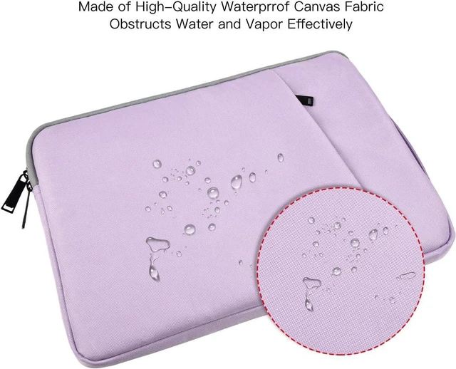 Alt view image 5 of 7 - 17 17.3 inch Laptop Bag for Women Computer Sleeve Case Compatible with Pavilion 17/ Envy 17/ / IdeaPad/LG Gram/MSI/ Notebook/Razer Blade Pro 17 Purple