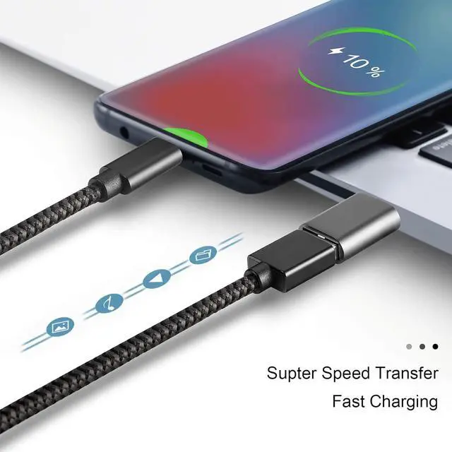 Alt view image 3 of 6 - USB C to USB Adapter Type C Thunderbolt 4 OTG Converter USB C Male to USB 3.0 Female Adapter (3-Pack) for Apple MacBook Pro Mac Book iPad  Galaxy S20-S23 and More (Black/Grey/Silver)
