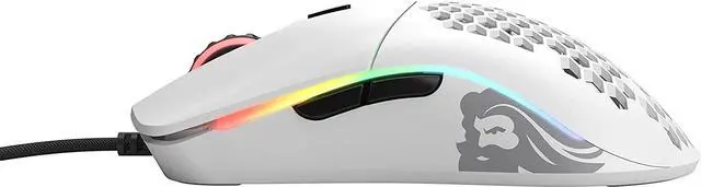 Alt view image 4 of 7 - Glorious Gaming Mouse - Model O Matte White 67 g Superlight Honeycomb USB Gaming Mouse