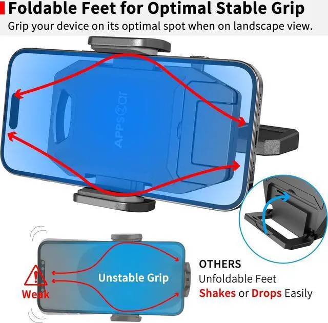 Alt view image 3 of 7 - Sturdy CD Slot Phone Mount with One Hand Operation Design Hands-Free Car Phone Holder Universally Compatible with All iPhone & Android Cell Phones for Smartphone Mobile