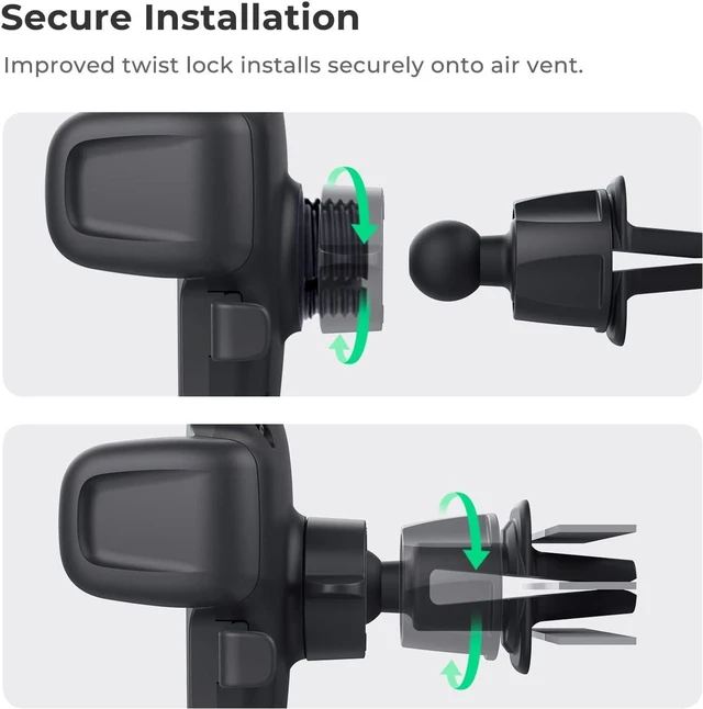 Alt view image 3 of 6 - Easy One Touch Signature Air Vent Car Mount for Smartphone iPhone 18
