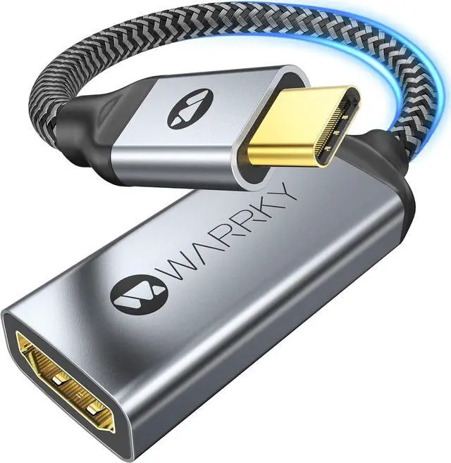 Main image of USB C to HDMI Adapter 4K [Anti-Interference Gold-Plated Connector] Type C to HDMI Adapter Thunderbolt 3/4 Compatible with Apple iPad Pro/Air MacBook Pro/Air iMac  Galaxy Surface