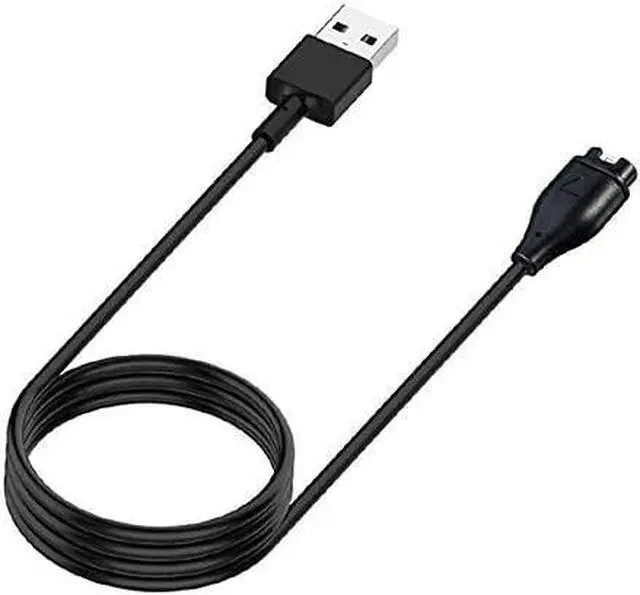 Alt view image 2 of 6 - Replacement Charger for Garmin Vivoactive 4 Charging Cable Cord Plus a White Silicone Charger Port Protector Anti Dust Plug for Garmin Vivoactive 4 4S Smartwatch (2 Pack)