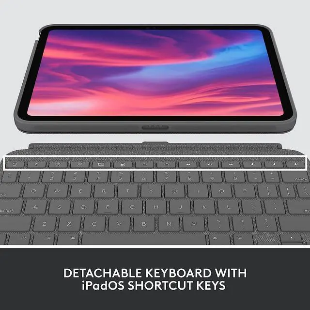 Alt view image 3 of 7 - Combo Touch for iPad (10th gen)-OXFORD GREY-US-OTHER- 920-011293